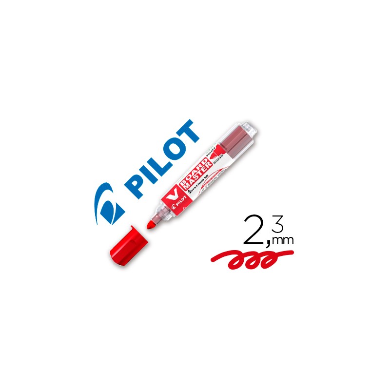 Rotulador pilot v board master para pizarra blanca rojo tinta