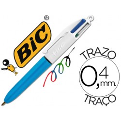 Boligrafo bic cuatro colores mini punta media 1mm 52732-895958