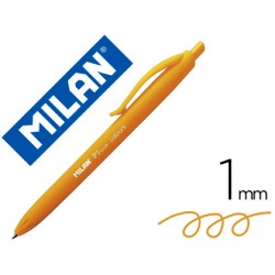 Boligrafo milan p1 retractil 1 mm touch naranja 154008-176554212