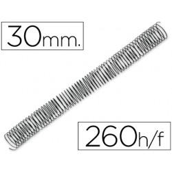 Espiral metalico q-connect 64 5:1 30mm 1,2mm caja de 50
