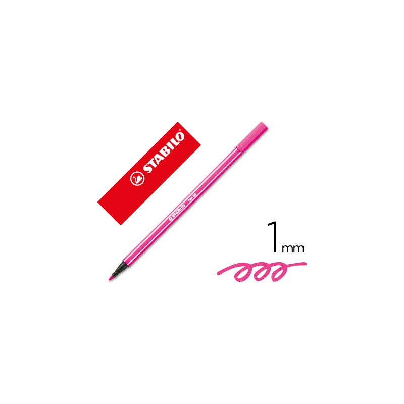 Rotulador stabilo acuarelable pen 68 rosa 1 mm 49225-68/56