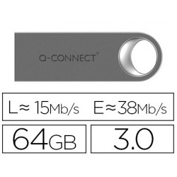 Memoria usb q-connect flash premium 64 gb 3.0 150866-KF11503
