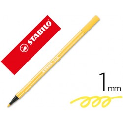 Rotulador stabilo acuarelable pen 68 amarillo 1 mm 49233-68/44