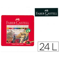 Lapices de colores faber castell caja metalica de 24 colores
