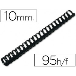 Canutillo q-connect redondo 10 mm plastico negro capacidad 95