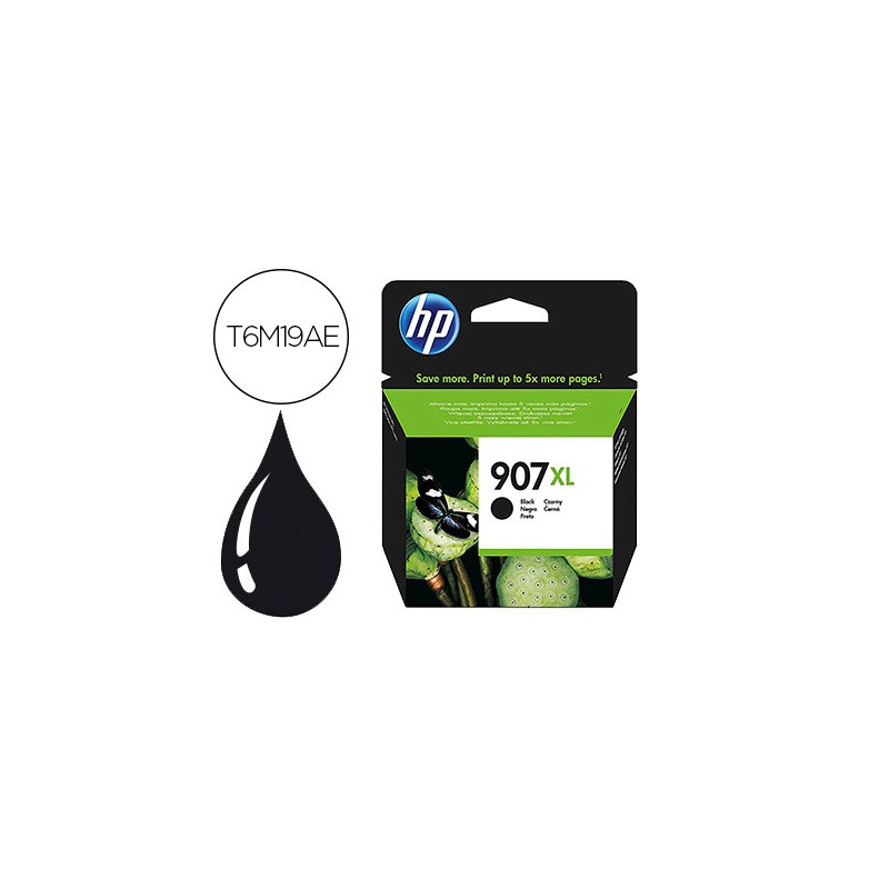 Ink-jet hp jet 907xl officejet pro 6960 / 6970 / 6974 negro