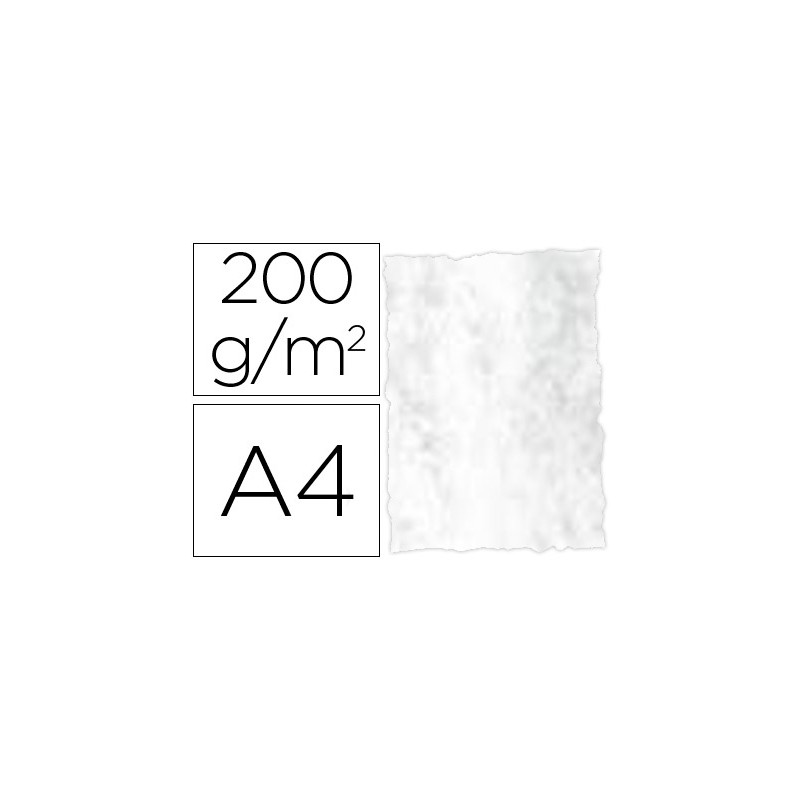 Papel pergamino din a4 troquelado 200 gr color marmoleado gris