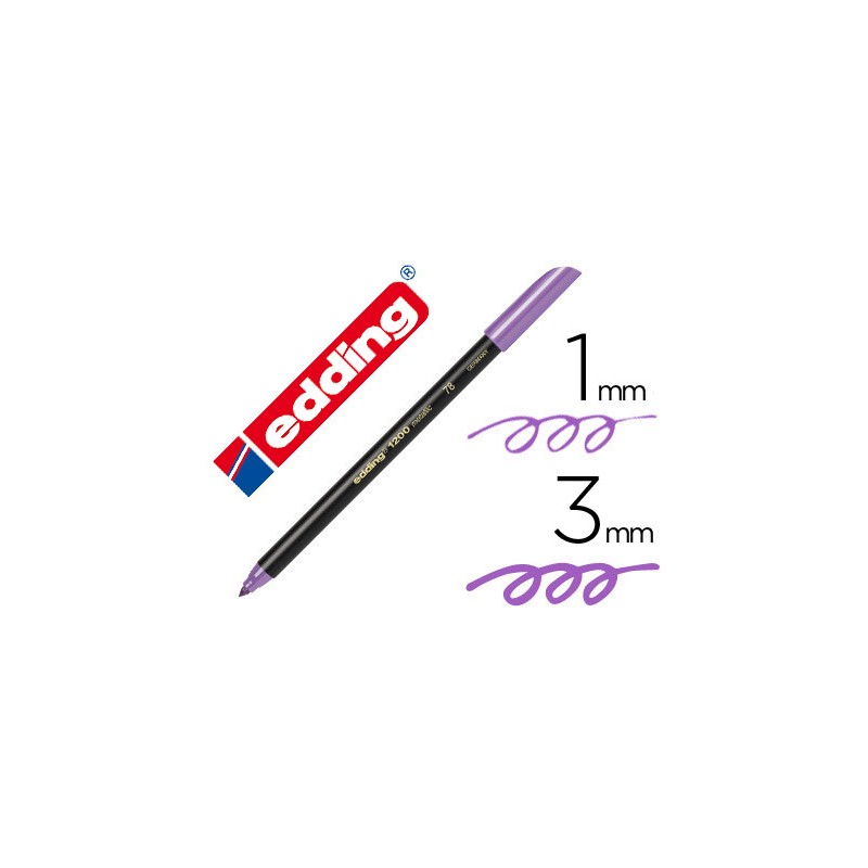 Rotulador edding punta fibra 1200 violeta metalizado n 78 punta