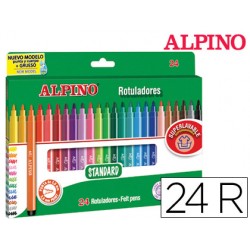 Rotulador alpino standard caja de 24 colores 78311-AR001003