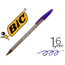 Boligrafo bic cristal fun morado punta 1,6 mm 62797-929055