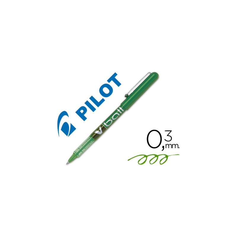 Rotulador pilot roller v-ball verde 0.5 mm 98668-V-BALL V