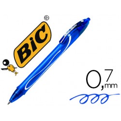 Boligrafo bic gelocity quick dry retractil tinta gel azul punta