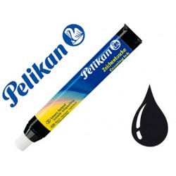 Tinta china pelikan negro n.17 tubo de 9 ml blister de 1 unidad