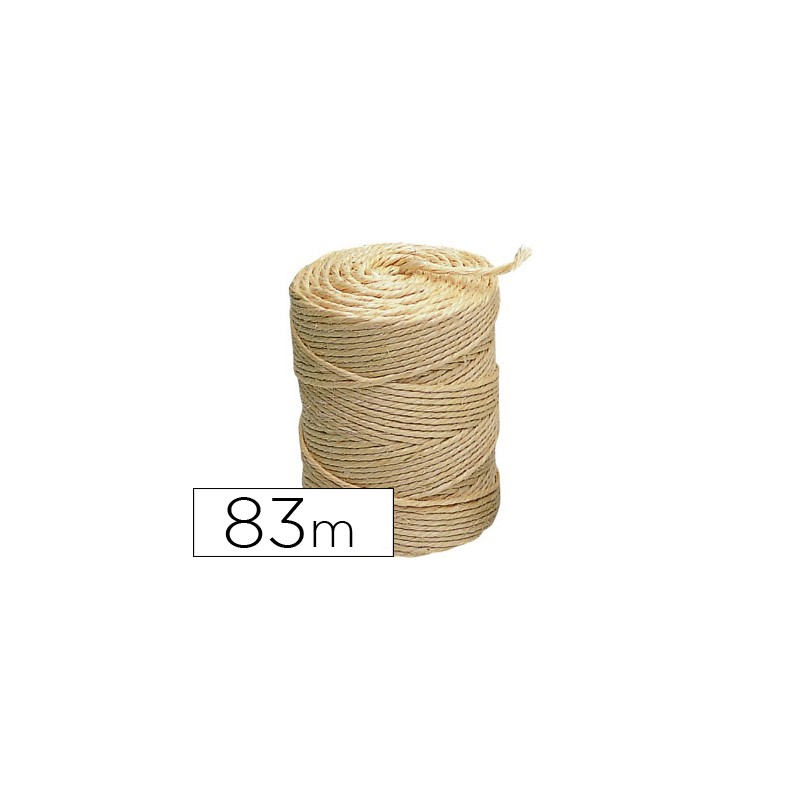 Cuerda sisal 3 cabos liderpapel rollo 1/2 kg 59430-CU01