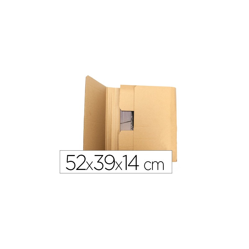 Caja para embalar q-connect libro medidas 520x390x140 mm
