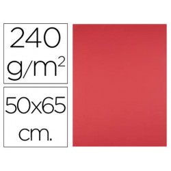 Cartulina liderpapel 50x65 cm 240g/m2 rojo paquete de 25
