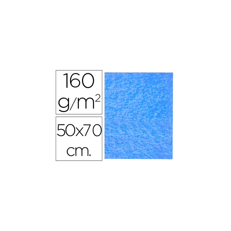 Fieltro liderpapel 50x70cm azul claro 160g/m2 58672-FE07