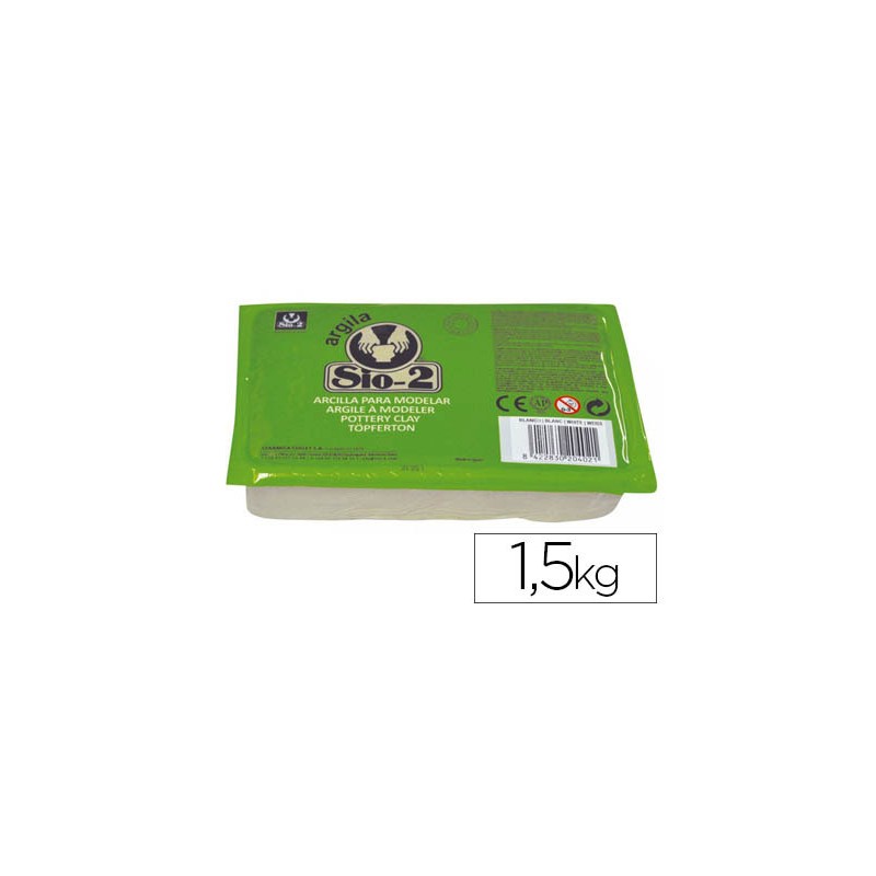 Arcilla sio-2 blanca paquete de 1.5 kg 75003-2044000100