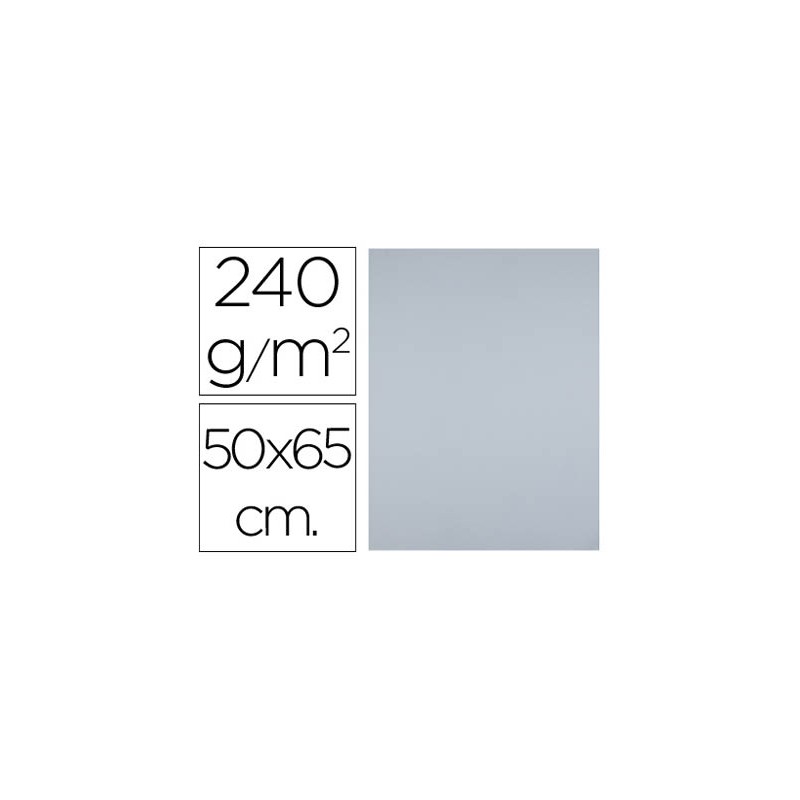 Cartulina liderpapel 50x65 cm 180 gr gris unidad 67841-CT36