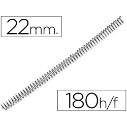 Espiral metalico q-connect 64 5:1 22mm 1,2mm caja de 100