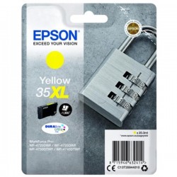 Ink-jet epson 35xl t3594 pro wf-4720dwf / 4725dwf / 4730dtwf / 4740dtwf amarillo alta capacidad 1900 paginas