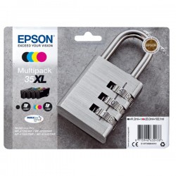 Ink jet epson 35xl workforce pro wf-4720dwf / 4725dwf / 4730 dtwf / 4740 dtwf multipack 4 negro amarillo