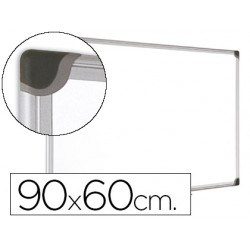 Pizarra Blanca Vitrificada Magnetica con marco de aluminio 90x60 (78127)