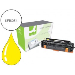 Toner q-connect compatible hp ce412a color laserjet m351a / 451dn / 451nw / 375nw / 475dn amarillo 2.600 pag
