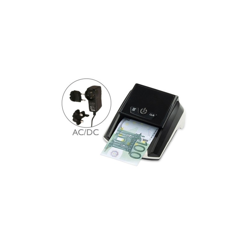 Detector y contador q-connect de billete falsos con cargador electrico puerto usb actualizacion de divisas
