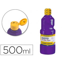 Tempera liquida giotto escolar lavable 500 ml violeta