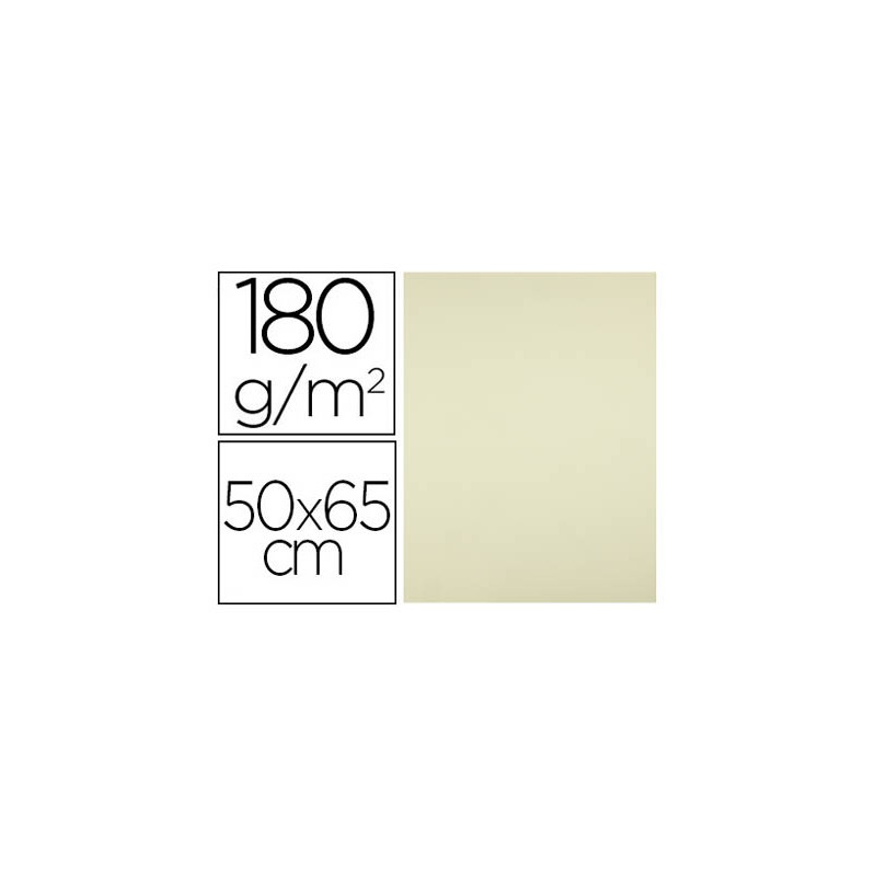 Cartulina liderpapel 50x65 cm 180g/m2 amarillo paquete de 25