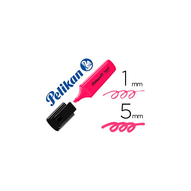 Rotulador pelikan fluorescente textmarker signal rosa