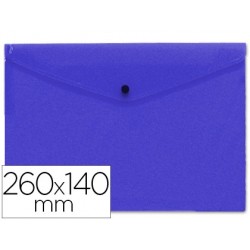 Carpeta liderpapel dossier broche polipropileno tamaño sobre americano 260x140 mm azul