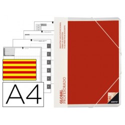 Carpeta global additio a4 con evalucion continua programacion tutoria y reuniones en catalan