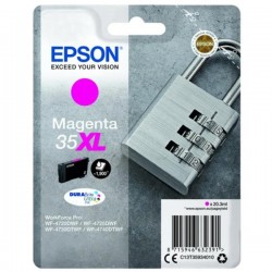 Ink-jet epson 35xl t3593 pro wf-4720dwf / 4725dwf / 4730dtwf / 4740dtwf magenta alta capacidad 1900 paginas