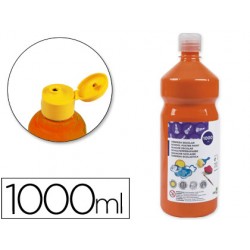 Tempera liquida giotto escolar lavable 1000 ml naranja