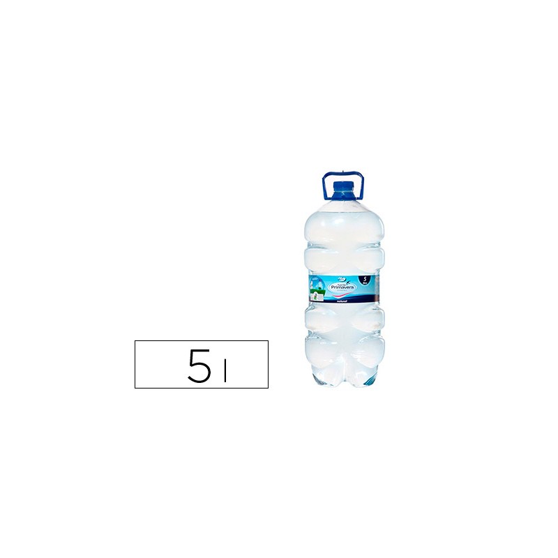 Agua mineral natural fuente primavera botella de 5l