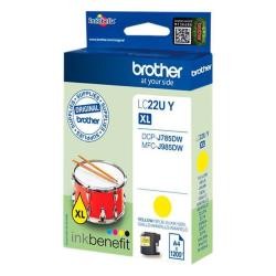 Ink-jet brother lc22uybp xl dcp-j785dw / dcp-j785dwxl / mfc-j985dw / mfc-j985dw amarillo 1.200 pag