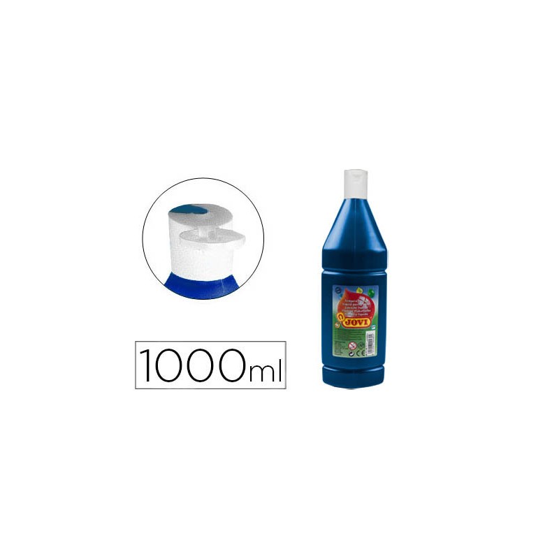 Tempera liquida jovi escolar 1000 ml azul ultramar