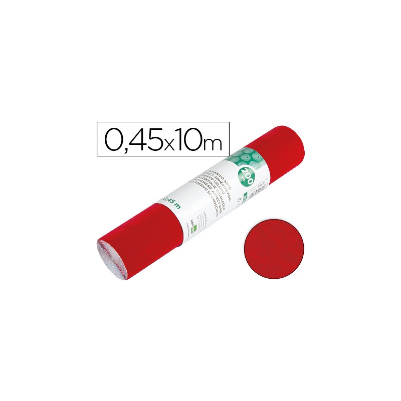 Rollo adhesivo liderpapel especial ante rojo rollo de 0,45 x 10 mt