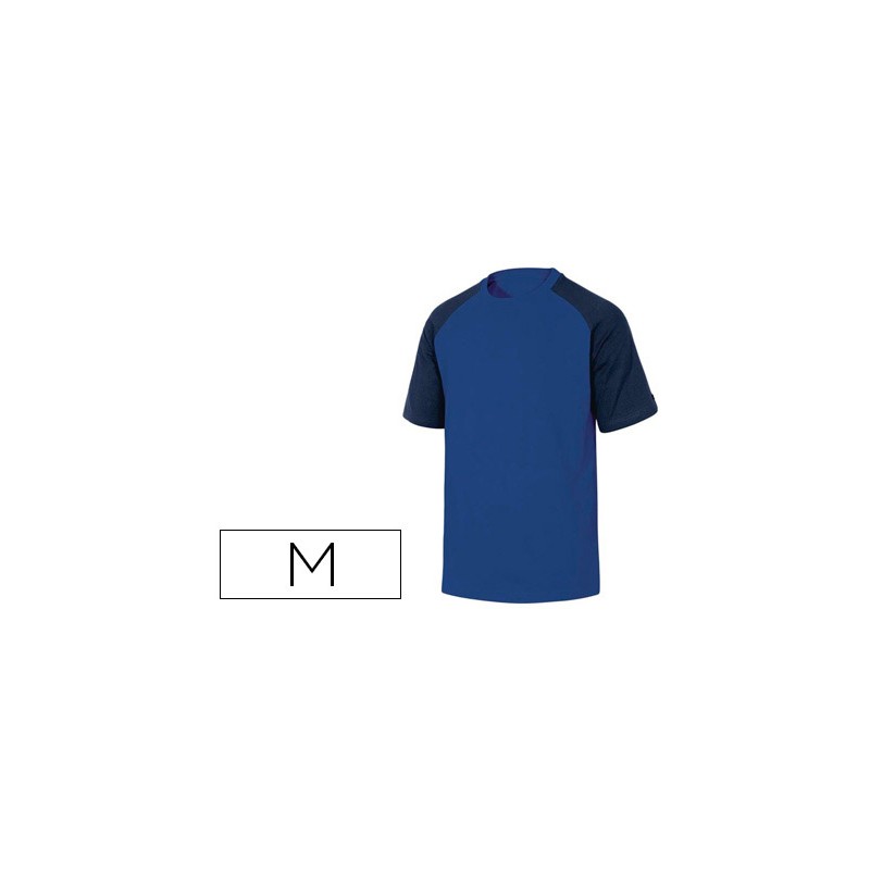 Camiseta de algodon deltaplus color azul talla m