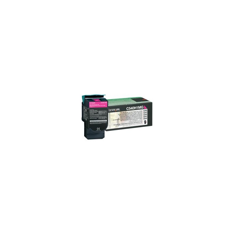 Toner lexmark c54x / x54x c540h1mg magenta retornable -2000 pag- alta capacidad