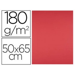Cartulina liderpapel 50x65 cm 180g/m2 rojo paquete de 25