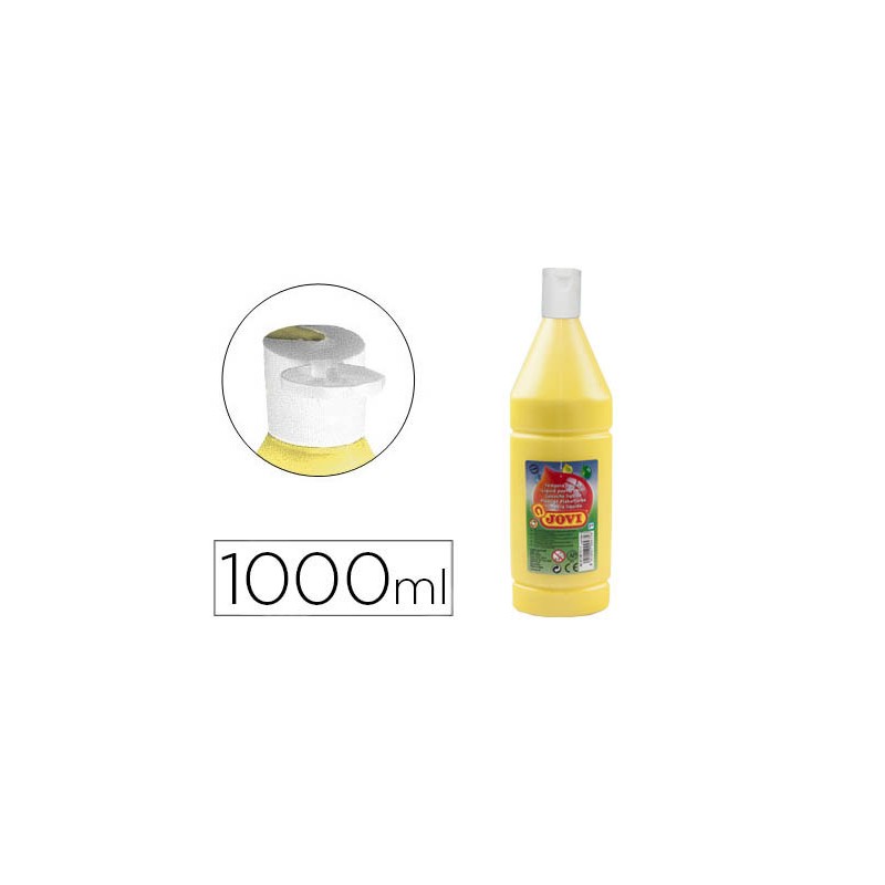 Tempera liquida jovi escolar 1000 ml amarillo claro