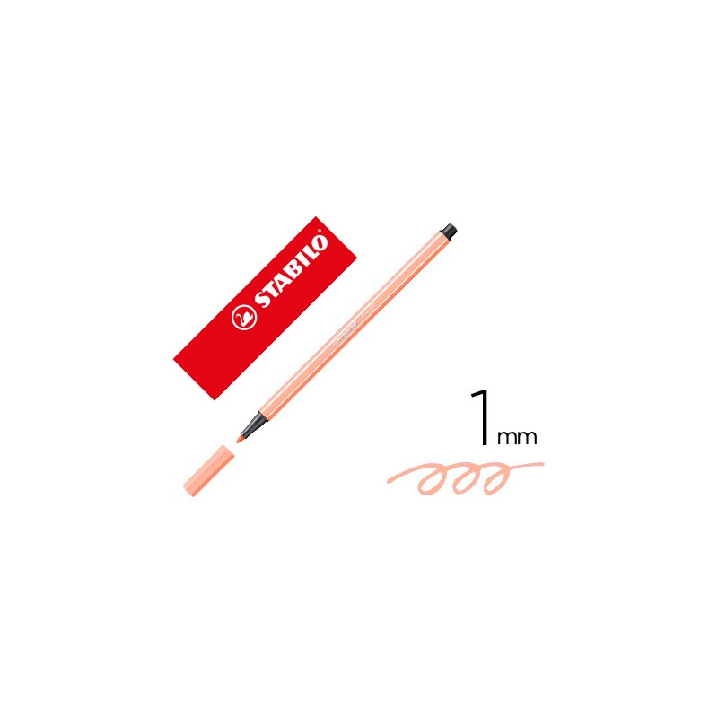 Rotulador stabilo acuarelable pen 68 carne claro 1 mm