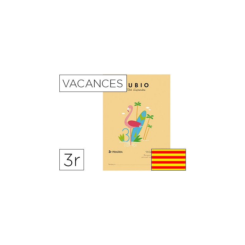 Cuaderno rubio vacaciones 3º primaria catalan