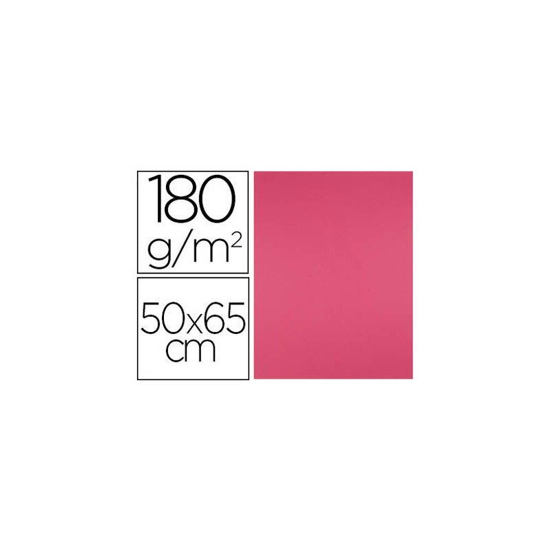 Cartulina liderpapel 50x65 cm 180g/m2 fucsia paquete de 25