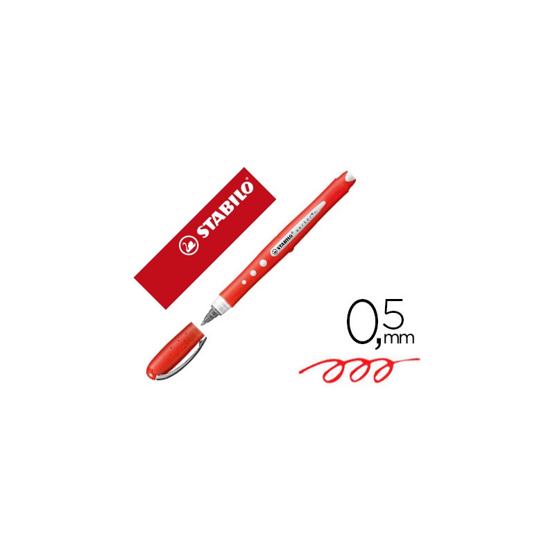 Rotulador stabilo worker colorful rojo 0,5 mm