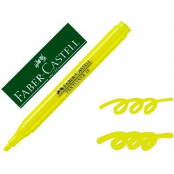 Rotulador faber fluorescente textliner 38 amarillo