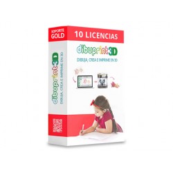 Dibuprint 3d colido software small soporte gold 8x5 licencias 10